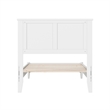 Charlotte Twin XL Solid Wood Low Profile Platform Bed in White