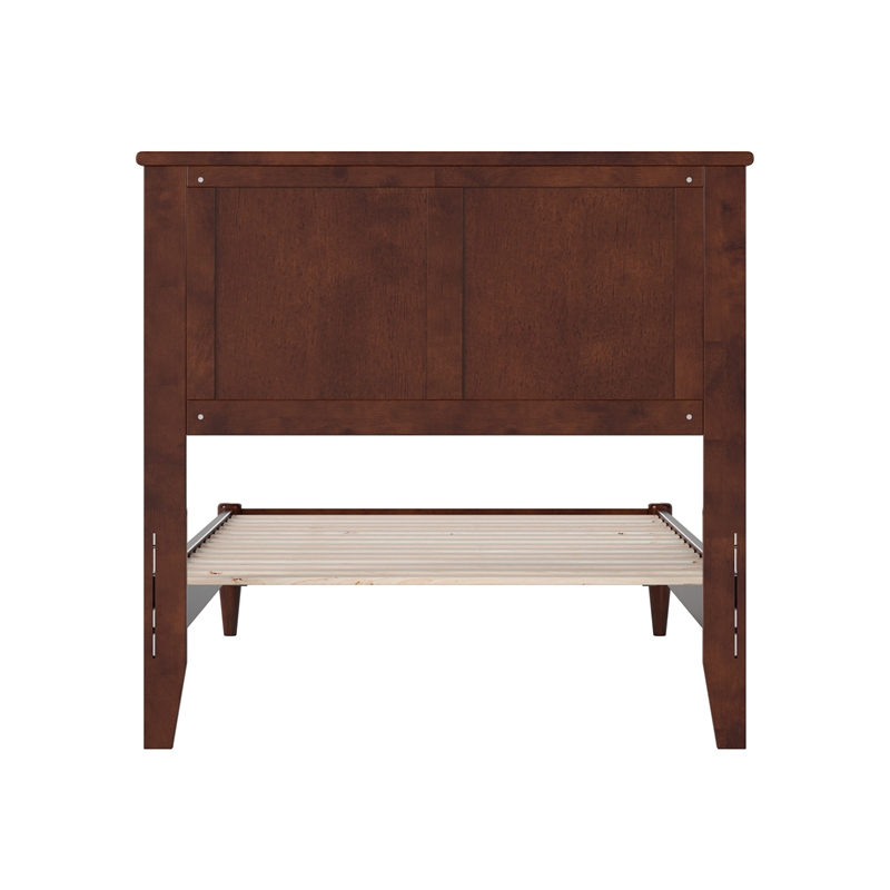 Charlotte Twin XL Solid Wood Low Profile Platform Bed in Walnut