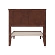Charlotte Twin XL Solid Wood Low Profile Platform Bed in Walnut