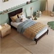Charlotte Twin Solid Wood Low Profile Platform Bed in Espresso
