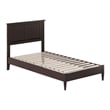 Charlotte Twin Solid Wood Low Profile Platform Bed in Espresso