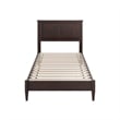 Charlotte Twin Solid Wood Low Profile Platform Bed in Espresso