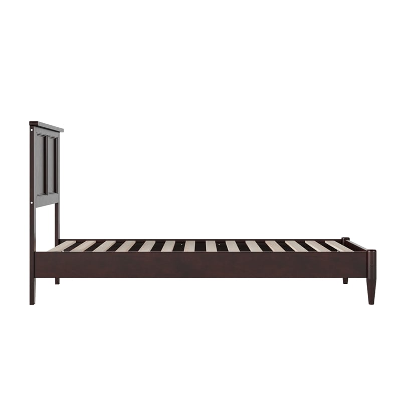 Charlotte Twin Solid Wood Low Profile Platform Bed in Espresso