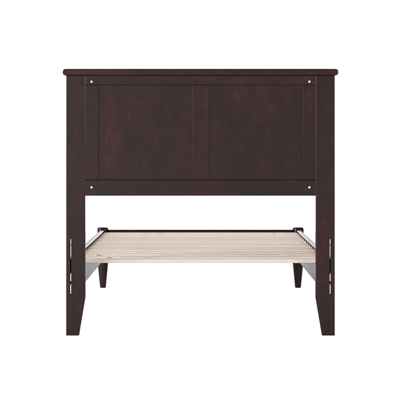 Charlotte Twin Solid Wood Low Profile Platform Bed in Espresso