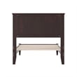 Charlotte Twin Solid Wood Low Profile Platform Bed in Espresso