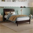 Charlotte Twin Solid Wood Low Profile Platform Bed in Espresso