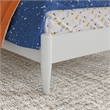 Charlotte Twin Solid Wood Low Profile Platform Bed in White