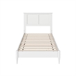 Charlotte Twin Solid Wood Low Profile Platform Bed in White