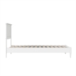 Charlotte Twin Solid Wood Low Profile Platform Bed in White