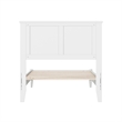 Charlotte Twin Solid Wood Low Profile Platform Bed in White