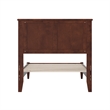 Charlotte Twin Solid Wood Low Profile Platform Bed in Walnut