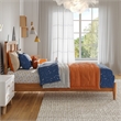 Charlotte Twin Solid Wood Low Profile Platform Bed in Light Toffee