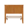 Charlotte Twin Solid Wood Low Profile Platform Bed in Light Toffee