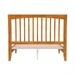 AFI Orleans Full Solid Wood Low Profile Sleigh Platform Bed in Light Toffee