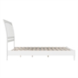 AFI Orleans Solid Wood Low Profile Sleigh Queen Platform Bed in White