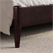 Charlotte King Solid Wood Low Profile Platform Bed in Espresso
