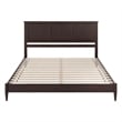 Charlotte King Solid Wood Low Profile Platform Bed in Espresso