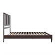 Charlotte King Solid Wood Low Profile Platform Bed in Espresso