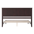 Charlotte King Solid Wood Low Profile Platform Bed in Espresso