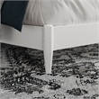 Charlotte King Solid Wood Low Profile Platform Bed in White