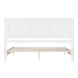 Charlotte King Solid Wood Low Profile Platform Bed in White