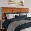 Charlotte King Solid Wood Low Profile Platform Bed in Light Toffee