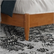Charlotte King Solid Wood Low Profile Platform Bed in Light Toffee