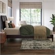 Valencia Twin XL Solid Wood Low Profile Sleigh Platform Bed in Espresso