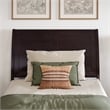 Valencia Twin XL Solid Wood Low Profile Sleigh Platform Bed in Espresso