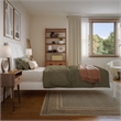 Valencia Twin XL Solid Wood Low Profile Sleigh Platform Bed in White