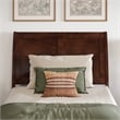 Valencia Twin XL Solid Wood Low Profile Sleigh Platform Bed in Walnut