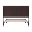 Valencia Queen Solid Wood Low Profile Sleigh Platform Bed in Espresso