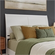 Valencia Queen Solid Wood Low Profile Sleigh Platform Bed in White