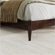 Valencia Queen Solid Wood Low Profile Sleigh Platform Bed in Walnut