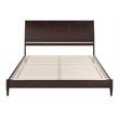 Valencia King Solid Wood Low Profile Sleigh Platform Bed in Espresso