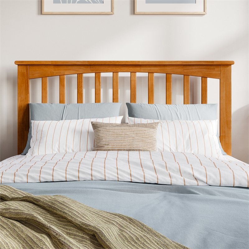 Mission Full Wood Headboard in Light Toffee