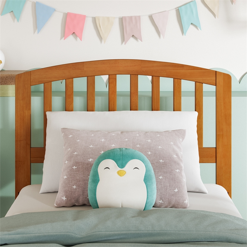 Richmond Twin Wood Headboard in Light Toffee