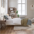 Becket Twin XL Wood Low Profile Platform Bed in White