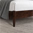 Becket Twin XL Wood Low Profile Platform Bed in Walnut