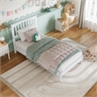 Becket Twin Wood Low Profile Platform Bed in White