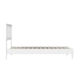 Becket Twin Wood Low Profile Platform Bed in White