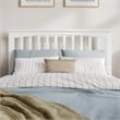 Becket Full Wood Low Profile Platform Bed in White