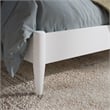 Becket Full Wood Low Profile Platform Bed in White