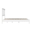 Becket Full Wood Low Profile Platform Bed in White