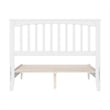 Becket Full Wood Low Profile Platform Bed in White
