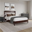 Becket Full Wood Low Profile Platform Bed in Walnut