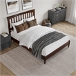 Becket Full Wood Low Profile Platform Bed in Walnut