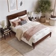Berkshire Full Wood Low Profile Platform Bed in Walnut
