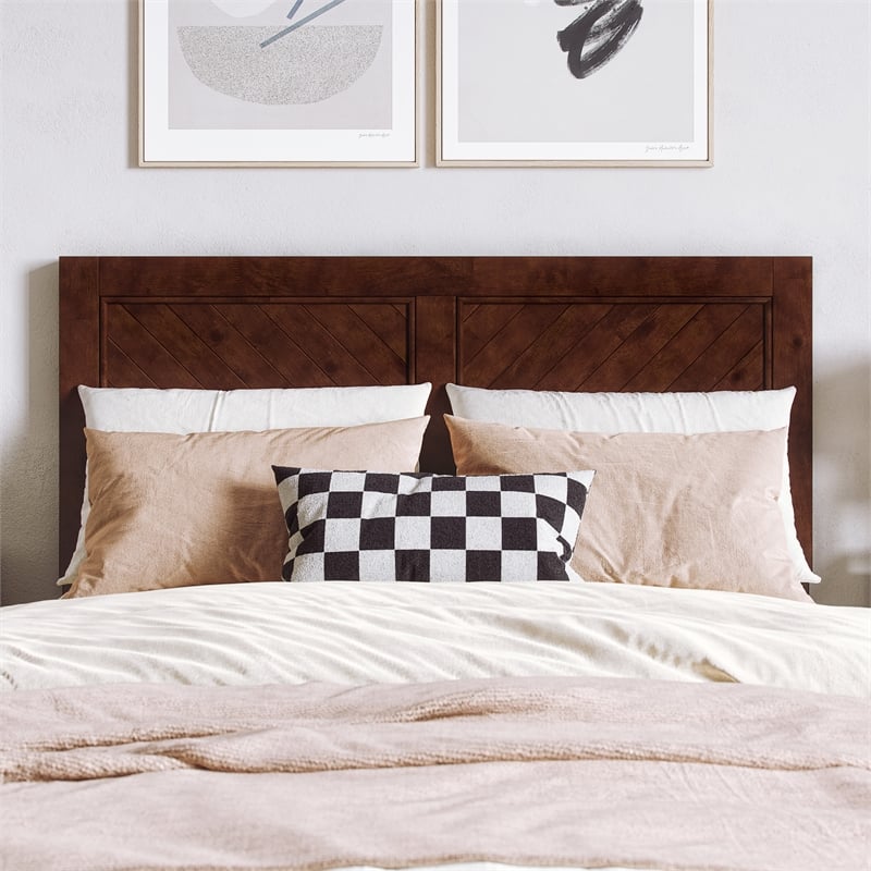 Berkshire Full Wood Low Profile Platform Bed in Walnut