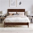 Berkshire Full Wood Low Profile Platform Bed in Walnut